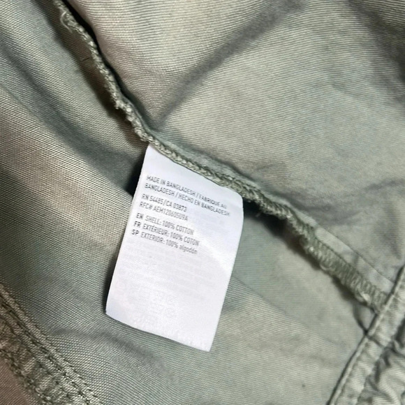 American Eagle Green Bomber Jacket Combat - XS - EUC - Picture 7 of 13